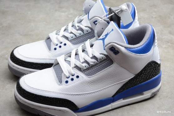 Rep EP AIR WHITE JORDAN RETRO 3 CT8532-145 BLUE CT8532-145 1224
